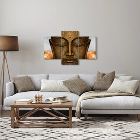 Tablou cu statuie cu detaliu a feței (90x60 cm)