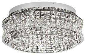 Lustra aplicata LED crom, cristale sticla CELYSIA 60cm