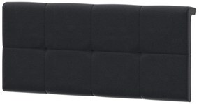 Tăblie tapițată pentru pat Tetrix 15 (negru . 1098498