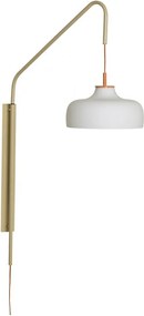 Aplică de perete albă/bej cu alimentare la priză ø 29 cm Current – Hübsch