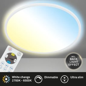 Plafonieră LED dimabilă SLIM LED/22W/230V 2700-6500K Briloner 7080-016 + telecomandă