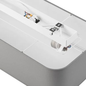 Plafonieră SIRJA SQUARE 2xE27/15W/230V gri