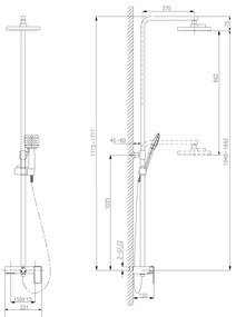 Sistem dus cu para Lemark Tropic, crom - LM7005C