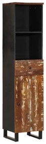 vidaXL Dulap de baie, 38x33x160 cm, lemn masiv reciclat