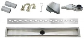 Scurgere de duș W-Drain Wavy 80