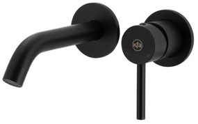 Baterie de lavoar pentru instalare ascunsă KFA Armatura 5039-810-81 MOZA negru mat