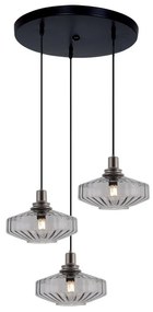 Lustra suspendata design decorativ Zenia 3L fumurie