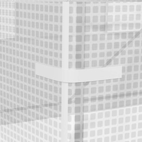 Outsunny Seră de Grădină Tip Tunel cu Cadru din Oțel și 4 Ferestre în PE 2.5x2x2m, Alb | Aosom Romania