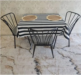 Scaun Fiona metal, balcon,terasa,bucatarie,birou,dining Homs, negru