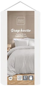 Cearceaf alb 160x200 cm Linella – douceur d'intérieur