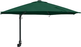 vidaXL Parasol de Grădină Verde 248 x 248 x 148 cm Poliester și oțel