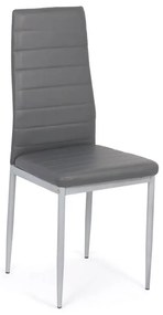 Scaune de bucatarie cu design contemporan din piele sintetică BUC 263 gri