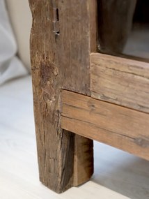 Vitrina din lemn reciclat, cu aspect vintage, Grimaud - Ava