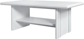 Masute cafea vintage IDENTO, alb, PAL, 130x65x51 cm