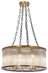 Lustră suspendată pe cablu CRYSTALLINE 8xE27/40W/230V, bronz