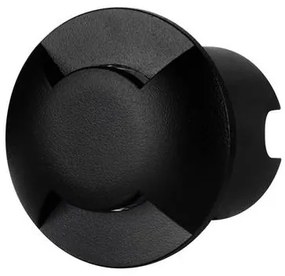 Spot LED incastrat iluminat exterior ambiental IP67 ERIS negru