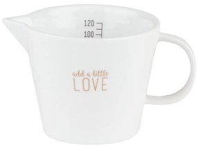 Räder Urcior de lapte din portelan alb, ADD A LITTLE LOVE