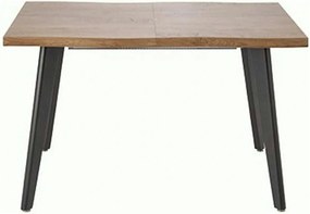 Masa extensibila bucatarie DICKSON, stejar miere/negru, 150/210x90x75