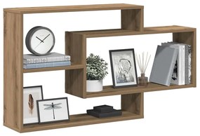 vidaXL Raft de perete, stejar artizanal, 104x20x58,5 cm lemn prelucrat