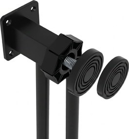 PawHut Poartă de Siguranță pentru Câini cu 2 Extensii, Lățime Reglabilă și Închidere Automată, 74-87x77 cm, Negru | Aosom Romania