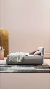 Pat lemn masiv Giselle cu ladă de depozitare și somieră – H.25 cm - 90x200