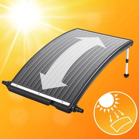Deuba Panou solar pentru incalzirea apei 110x69x14cm - antracit