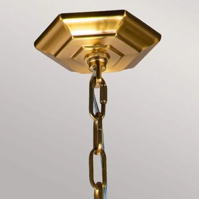 Lustră pe lanț Feiss FE-CORINNE-3P-M-BB CORINNE 3xE14/60W/230V