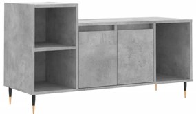 vidaXL Comodă TV, gri beton, 100x35x55 cm, lemn prelucrat