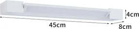 BRILAGI - Aplică LED de exterior AQUA LINE LED/12W/230V 45 cm IP44 albă