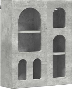 vidaXL Dulap suspendat Gri din beton 59 x 20 x 71.5 cm Lemn compozit