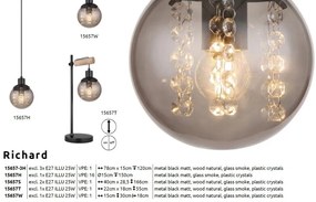 Veioza, lampa de masa design industrial Richard natur