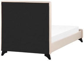Pat de o persoană 90 cm AMBRE (cu somieră) (bej). 1007083