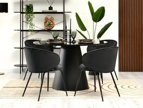 Scaun Carmen (negru + auriu). 1110989