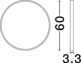 Oglinda de perete decorativa ROSSI 60cm