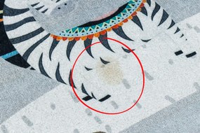 BAMBINO 2160 covor lavabil Sat indian, animale pentru copii anti-alunecare gri - SECUNDAR-COTATI PRODUSUL