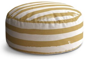 Taburet Circle dungi aurii, auriu / alb