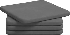 vidaXL Perne de Șezut 4 pcs Gri închis 40 x 40 x 3 cm