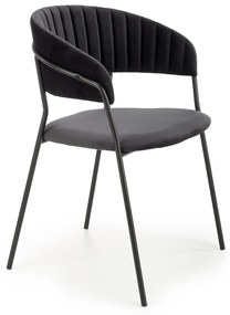Scaun K426 Velvet Negru – l57 x A54 x H79 cm