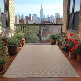 Covor pentru exterior și interior bej 140x200 cm Desert 1304 – Ayyildiz Carpets