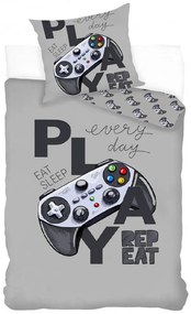 Gamer lenjerie de pat 140×200cm, 70×90 cm