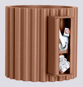 Aplică de perete maro deschis ø 10 cm Zora – Sollux