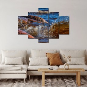 Tablou detailat - apa între pietre (150x105 cm)