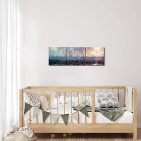 Tablou - Abstract (cu ceas) (90x30 cm)
