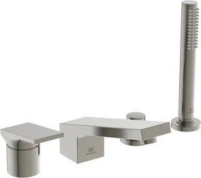 Baterie cada - dus Ideal Standard Atelier Extra argintiu Silver Storm cu 4 elemente