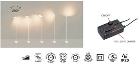 Lampadar, Lampa de podea LED NASSAU alb MA-8510