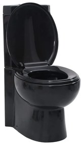 Vas toaletă din ceramică, WC baie de colț, negru