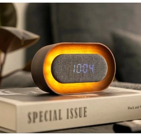 Ceas deșteptător digital Lumos Walnut – Gingko