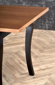 Masa extensibila Windsor stejar inchis/negru L160-240 cm