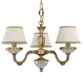 Candelabru din alama 3 brate design italian 6402