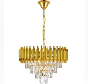 Brilagi - Candelabru cu lanț ECLIPSE 7xE14/10W/230V Ø 48 cm auriu